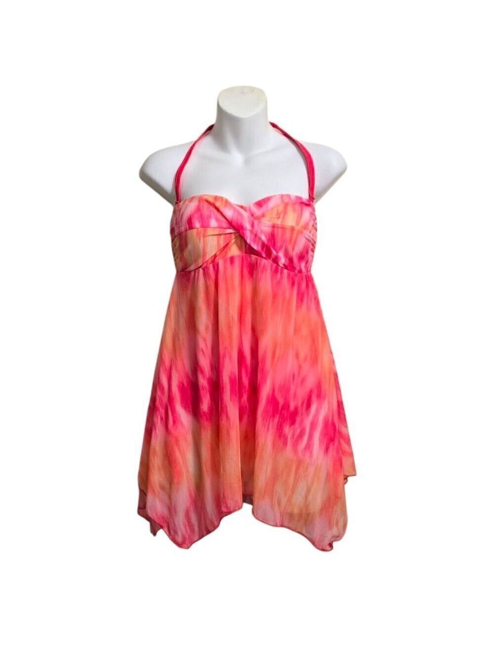 Sweet Escape Tie Dye Halter Neck One Piece Swimsuit Sz 8
